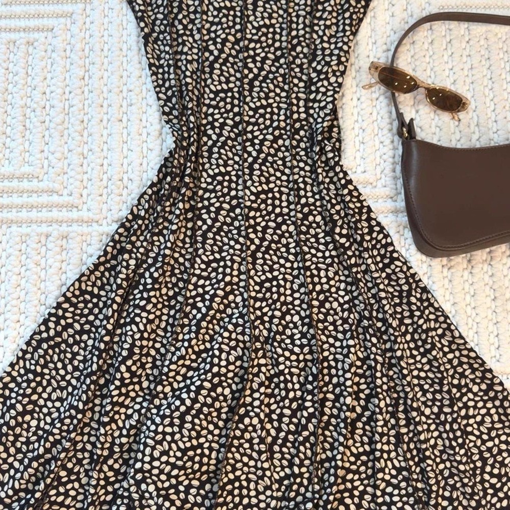 y2k forever espresso bean pleated midi dress - Picture 4 of 6